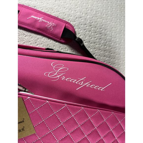 Greatspeed Tennis Bag Double Racquet Pink Girls Women's New With Tags NWT - Picture 2 of 16